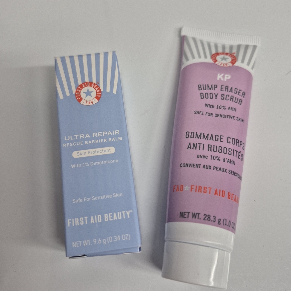 First Aid Beauty Ultra Repair Balm and KP Body Scrub Duo